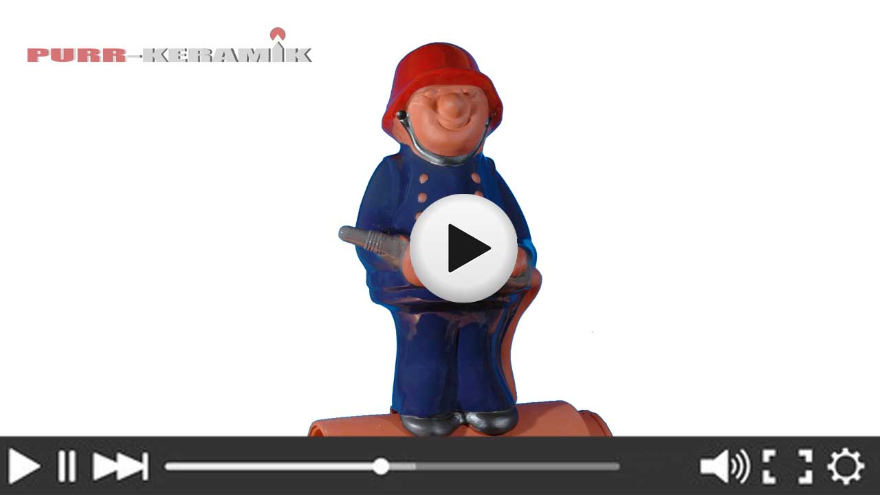 Dachschmuck Feuerwehrmann 3D Video